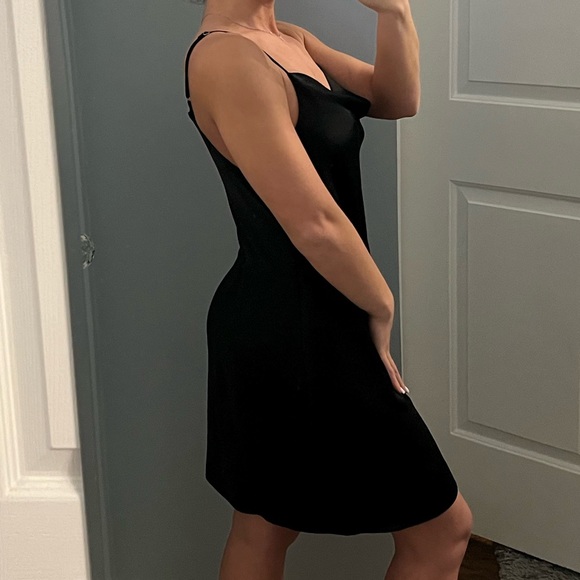 Cotton Candy LA Black Cowl Neck Slip Dress - Picture 4 of 6